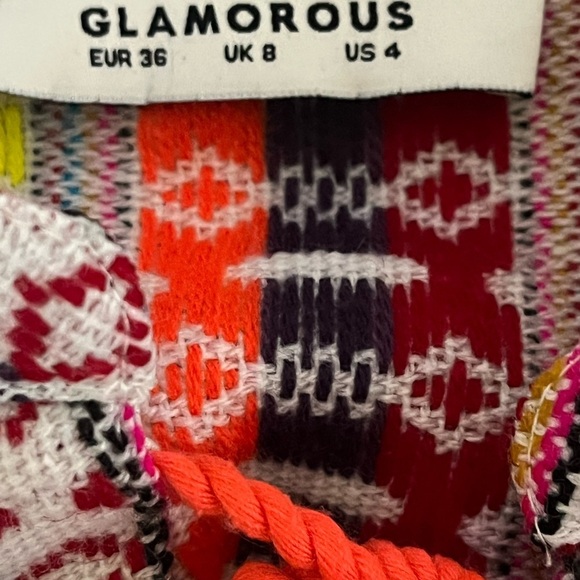 Glamorous Colorful Top Sz 4 - Picture 8 of 9